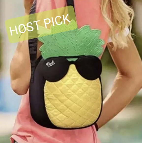 PINK Victoria's Secret Handbags - 🎉HP🎉🆕️PINK Pineapple cooler